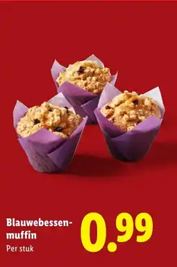 Lidl Blauwebessen- muffin aanbieding