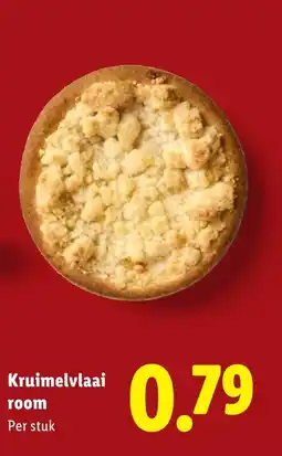 Lidl Kruimelvlaai room aanbieding