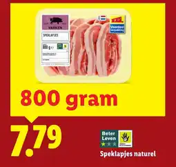 Lidl Speklapjes naturel aanbieding