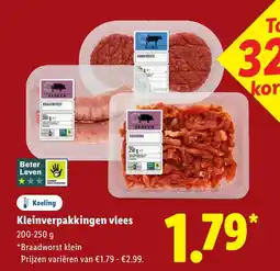 Lidl Kleinverpakkingen vlees aanbieding