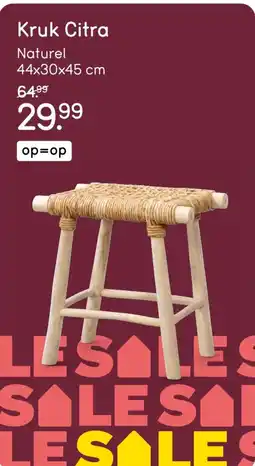 Leen Bakker Kruk Citra aanbieding