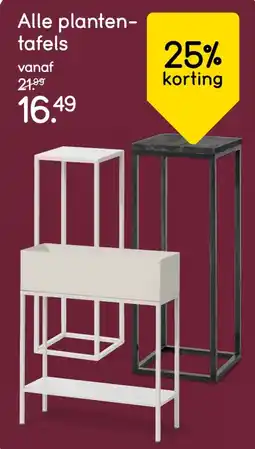 Leen Bakker Alle planten- tafels aanbieding