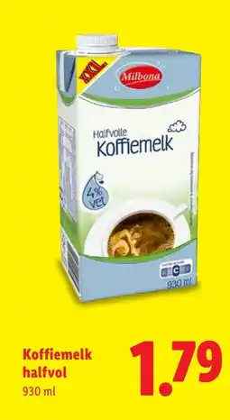 Lidl Koffiemelk halfvol aanbieding