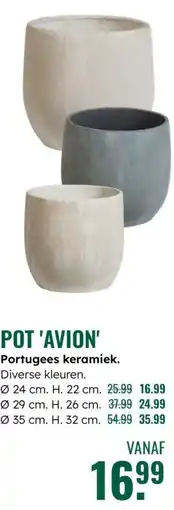 GroenRijk Pot 'Avion' aanbieding