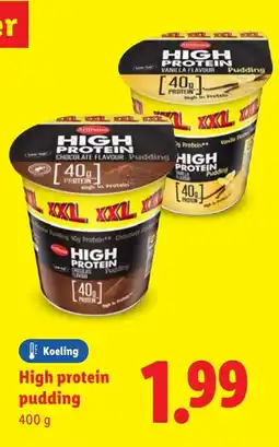Lidl High protein pudding aanbieding