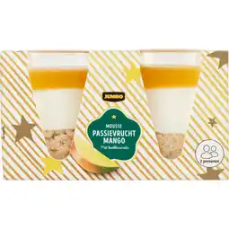 Jumbo Jumbo Mousse Passievrucht Mango met Koekkruimels 2 Stuks - Bevat Alcohol aanbieding