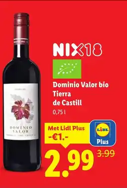 Lidl Dominio valor bio tierra de castill aanbieding