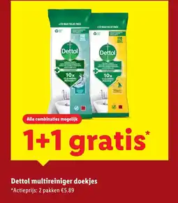 Lidl Dettol multireiniger doekjes aanbieding