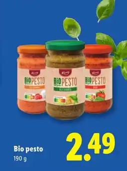 Lidl Bio pesto aanbieding