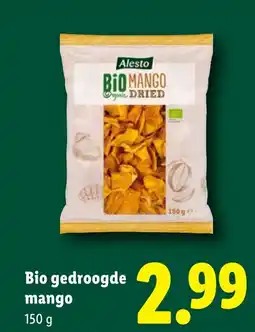 Lidl Bio gedroogde mango aanbieding