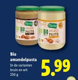 Lidl Bio amandelpasta aanbieding