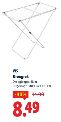 Lidl W5 Droogrek aanbieding