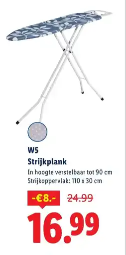Lidl W5 Strijkplank aanbieding