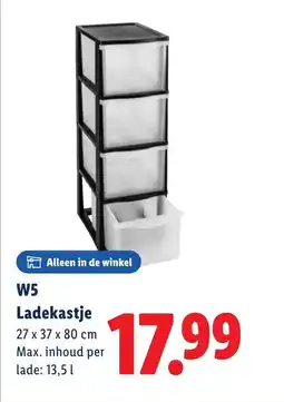 Lidl W5 Ladekastje aanbieding