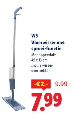 Lidl W5 Vloerwisser met sproei-functie aanbieding