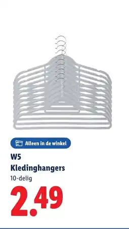 Lidl W5 Kledinghangers aanbieding