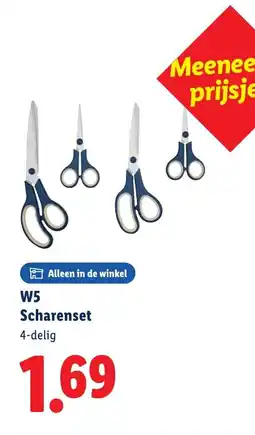 Lidl W5 Scharenset aanbieding