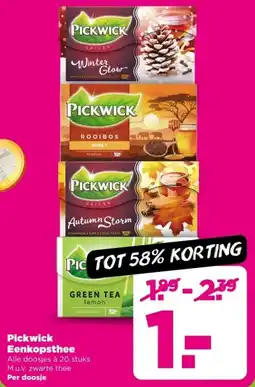 PLUS Pickwick Eenkopsthee aanbieding