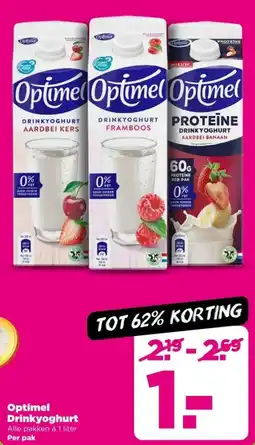 PLUS Optimel Drinkyoghurt aanbieding