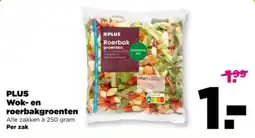 PLUS PLUS Wok- en roerbakgroenten aanbieding