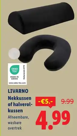 Lidl Livarno nekkussen of halverol kussen aanbieding