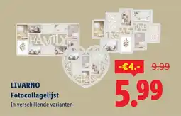 Lidl Livarno fotocollagelijst aanbieding