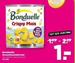 PLUS Bonduelle Groenteconserven aanbieding