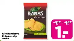 PLUS Alle Banderos Chips en dip aanbieding