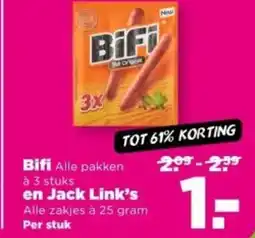PLUS Bifi en Jack Link's aanbieding