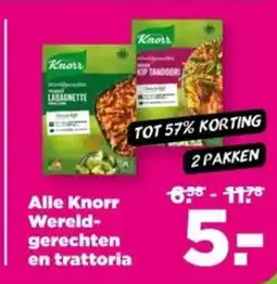 PLUS Alle Knorr Wereld- gerechten en trattoria aanbieding