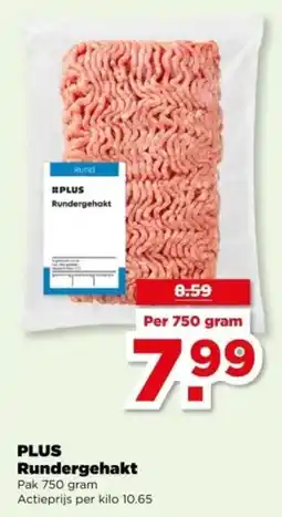 PLUS PLUS Rundergehakt aanbieding