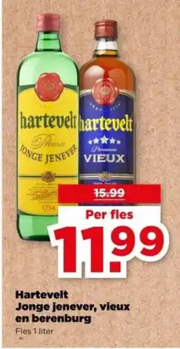 PLUS Hartevelt Jonge jenever, vieux en berenburg aanbieding
