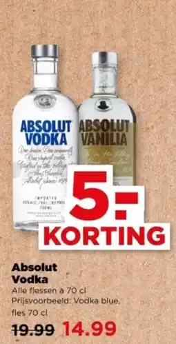 PLUS Absolut Vodka aanbieding