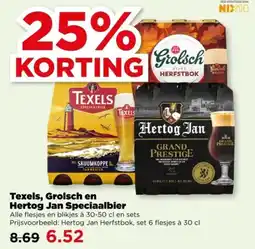 PLUS Texels, Grolsch en Hertog Jan Speciaalbier aanbieding