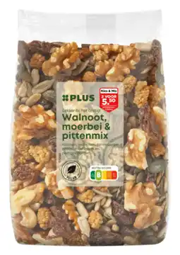 PLUS PLUS Ontbijtverrijker Moerbei walnootmix aanbieding