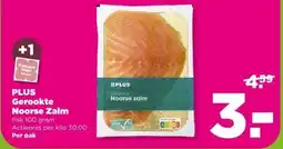 PLUS PLUS Gerookte Noorse Zalm aanbieding