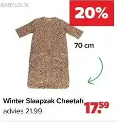 Baby-Dump Winter Slaapzak Cheetah aanbieding