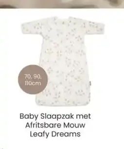 Baby-Dump Baby Slaapzak met Afritsbare Mouw Leafy Dreams aanbieding