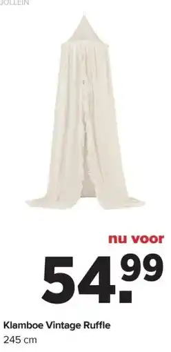 Baby-Dump Klamboe Vintage Ruffle aanbieding