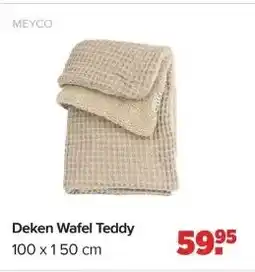 Baby-Dump Deken Wafel Teddy aanbieding