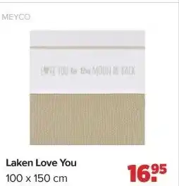 Baby-Dump Laken Love You aanbieding