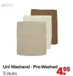 Baby-Dump Uni Washand - Pre-Washed aanbieding