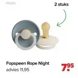 Baby-Dump Fopspeen Rope Night aanbieding