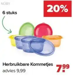 Baby-Dump Herbruikbare Kommetjes aanbieding
