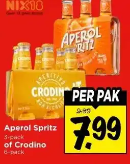 Vomar Voordeelmarkt Aperol Spritz , of Crodino aanbieding