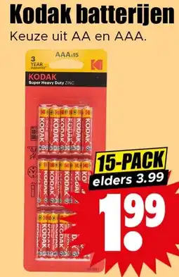 Dirk Kodak batterijen aanbieding