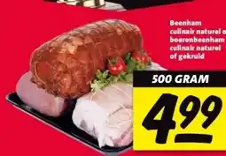 Nettorama Beenham culinair naturel of boerenbeenham culinair naturel of gekruid aanbieding