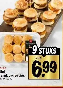 Vomar Voordeelmarkt Mini Hamburgertjes aanbieding