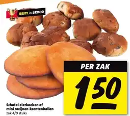 Nettorama Schotel eierkoeken of mini rozijnen-krentenbollen aanbieding