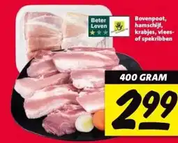 Nettorama Bovenpoot, hamschijf, krabjes, vlees- of spekribben aanbieding